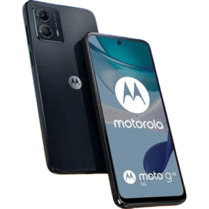 Pantallas para Motorola E22i color negro muestra parte frontal y trasera