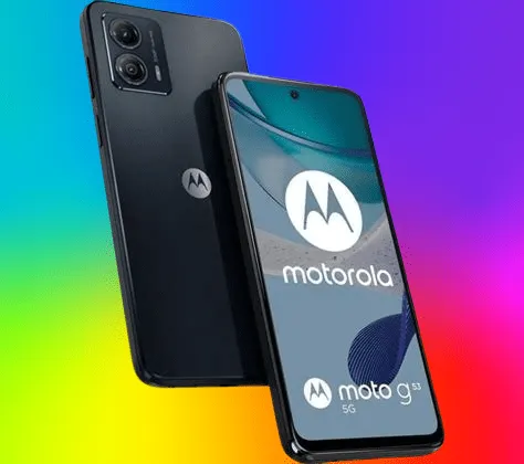 Pantallas para Motorola color negro se visualizan ambas partes de un teléfono