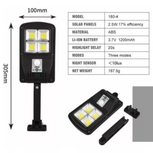 Foco Solar Led Exterior 48cob