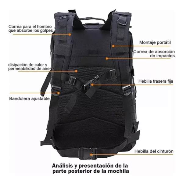 Mochila táctica militar.