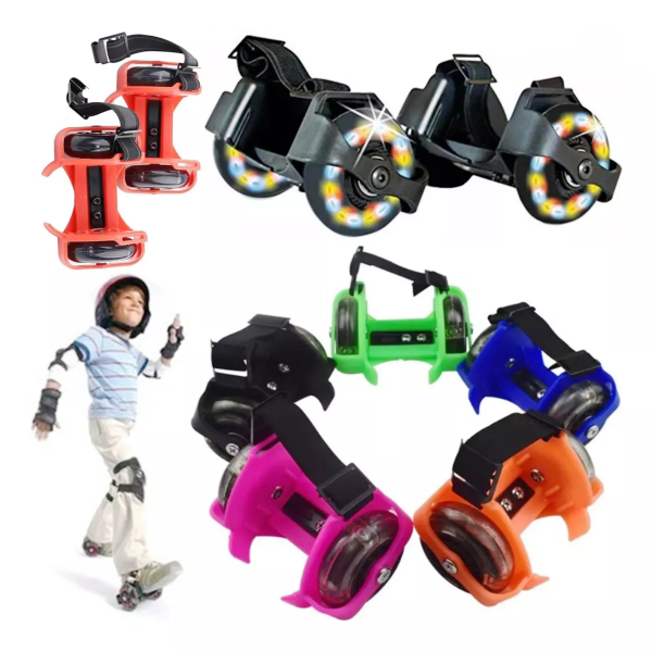 Patines Ajustables con Luces LED para Zapatilla