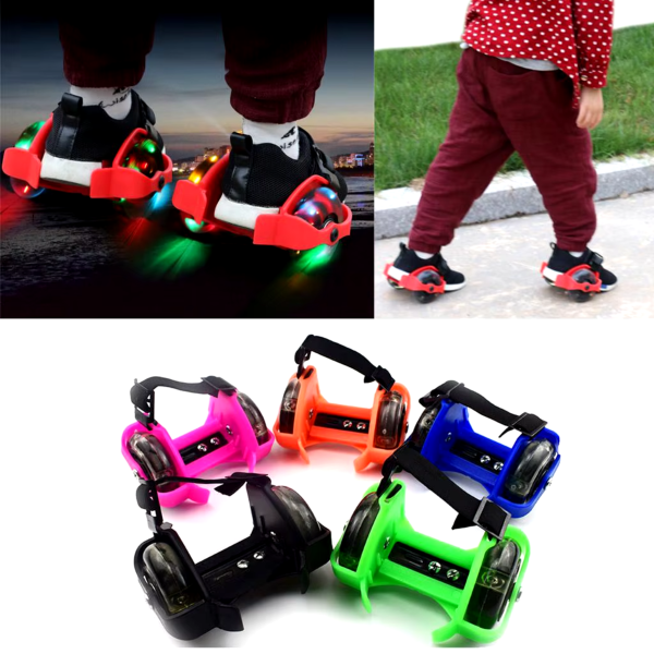 Patines Ajustables con Luces LED para Zapatilla