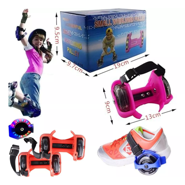 Patines Ajustables con Luces LED para Zapatilla