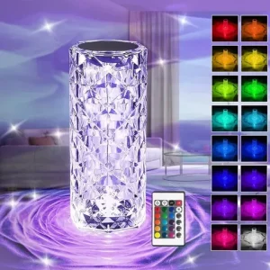 Lámpara LED Multicolor con Cambio de Color y Efecto Diamante