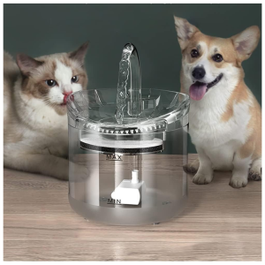 Fuente de Agua Transparente para Mascotas 1.6L | Hidratación Saludable 🐾