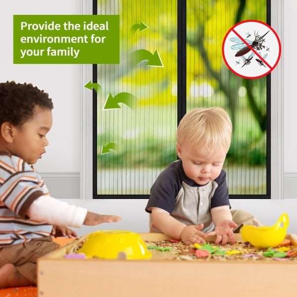 Cortina Anti Mosquitos Magnética - Cristal Móvil