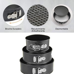 Juego de Moldes para Pasteles 3 en 1