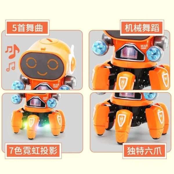 Robot Mascota Musical Bailarín con Luces LED
