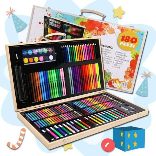 Juego de arte premium de 180 piezas