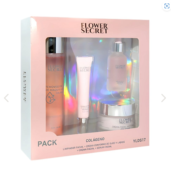 caja premium de cuidado facial con colágeno