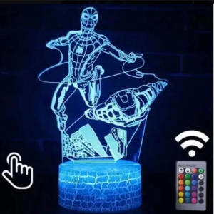 Lámpara 3D Iron Man / Hombre Araña