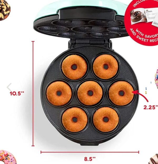 Mini Máquina de Donas Eléctrica Antiadherente