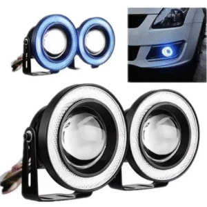 foco LED neblinero 12V azul instalado