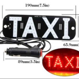Letrero Taxi Rojo LED