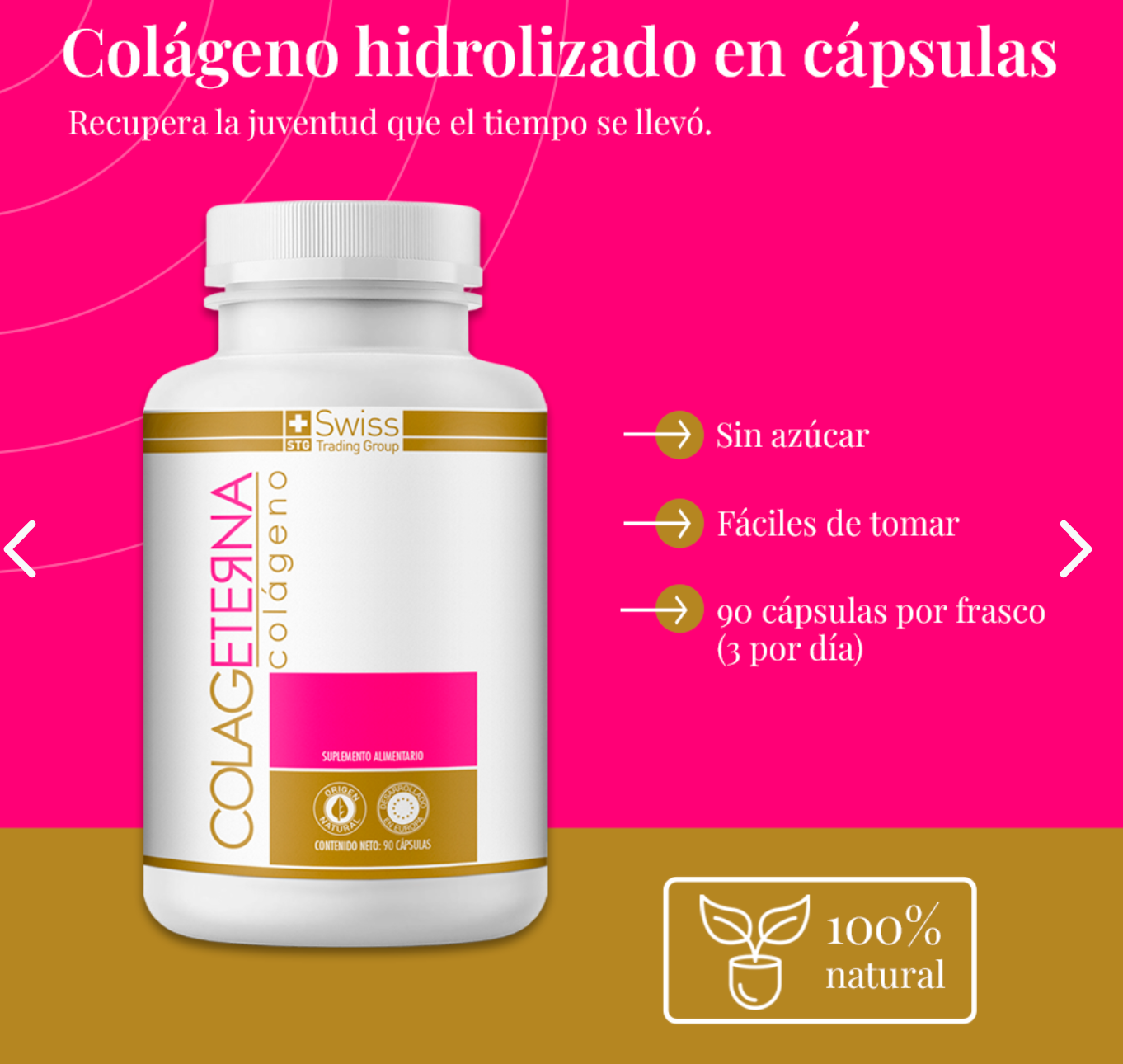 ¡Colágeno Hidrolizado en Cápsulas para Piel y Articulaciones | Pocas unidades disponibles! 4 colágeno hidrolizado en cápsulas para la piel